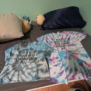 Tie-Dye Volleyball Graphic T-Shirts